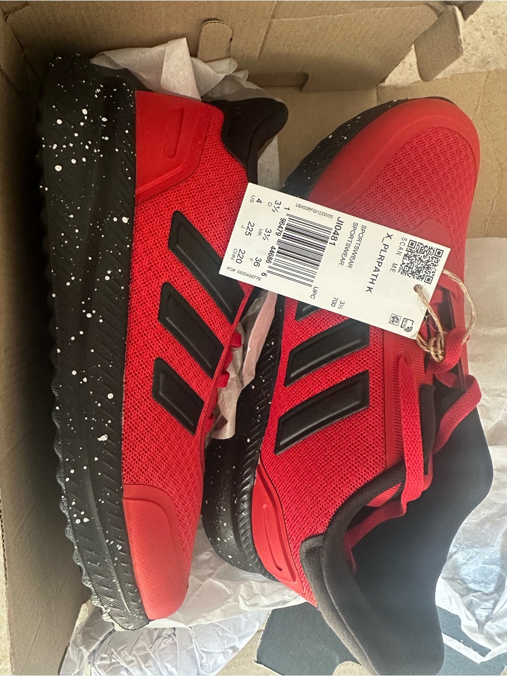 Adidas Kids' Red X_PLR Athletic Shoes